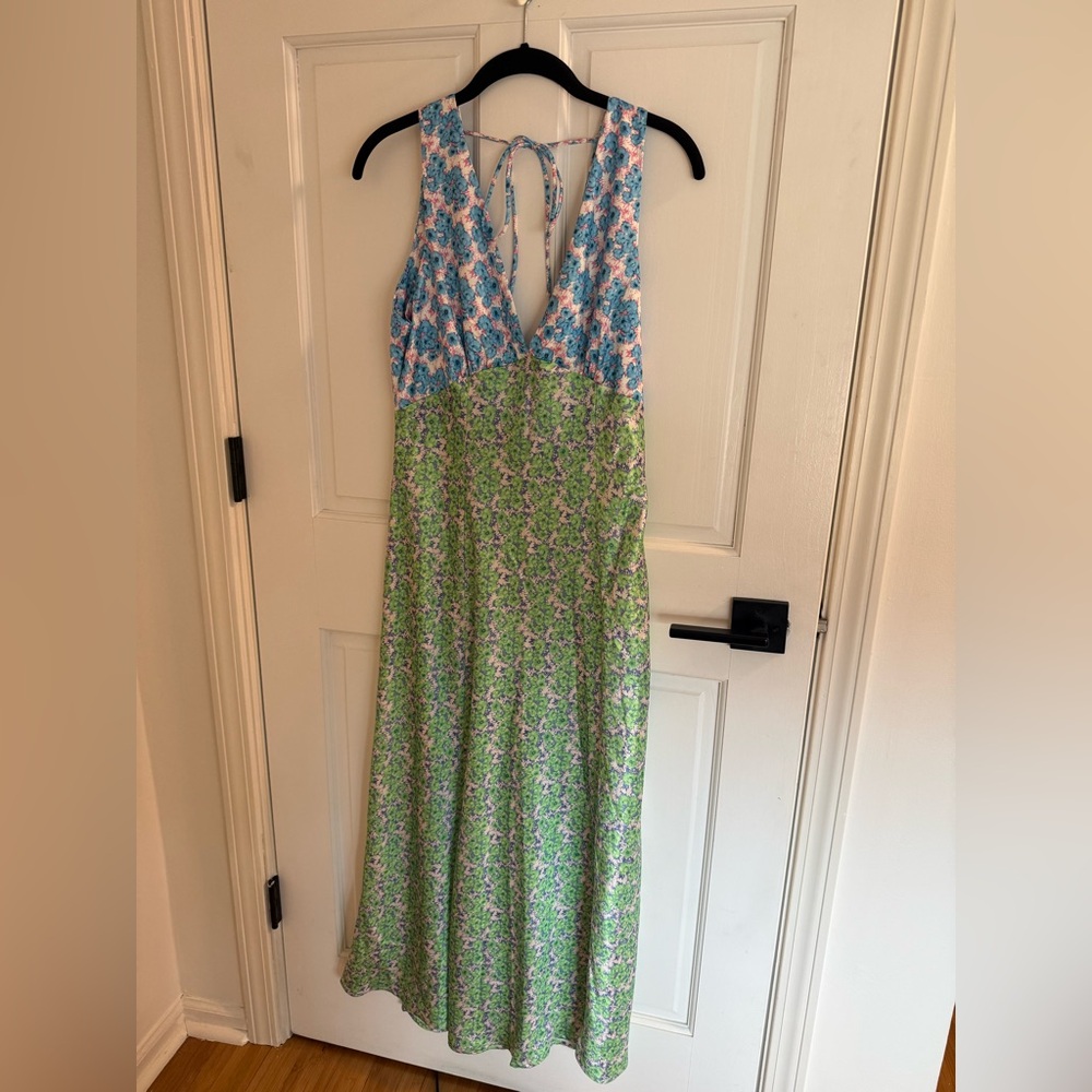 VRG GRL sleeveless long floral dress (AUS 12/US8)